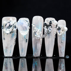 Crystal Aurora · Timeless Luxury Handmade Nails